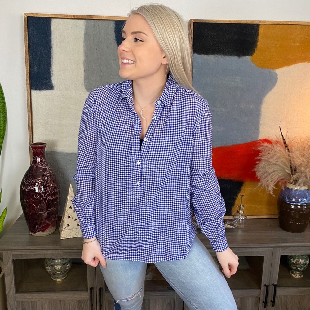 Jcrew Gingham Top - image 2